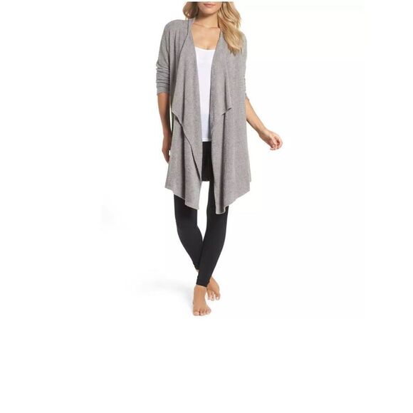 Barefoot Dreams CozyChic BAMBOO CHIC LITE® Calypso Wrap SILVER size S/M - Picture 1 of 6